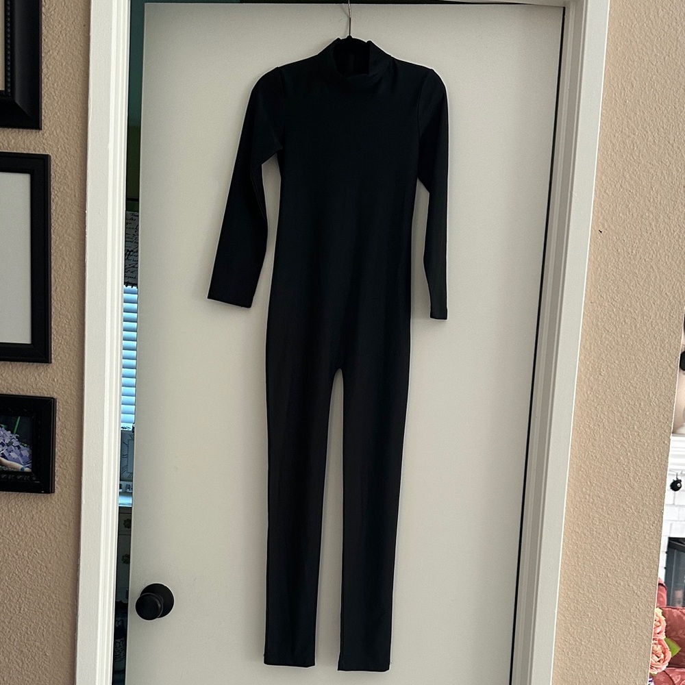 Black Long Sleeve Body Suit 7/8